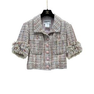CHANEL Short Jacket Fantasy Tweed Paris Versailles sz.36
